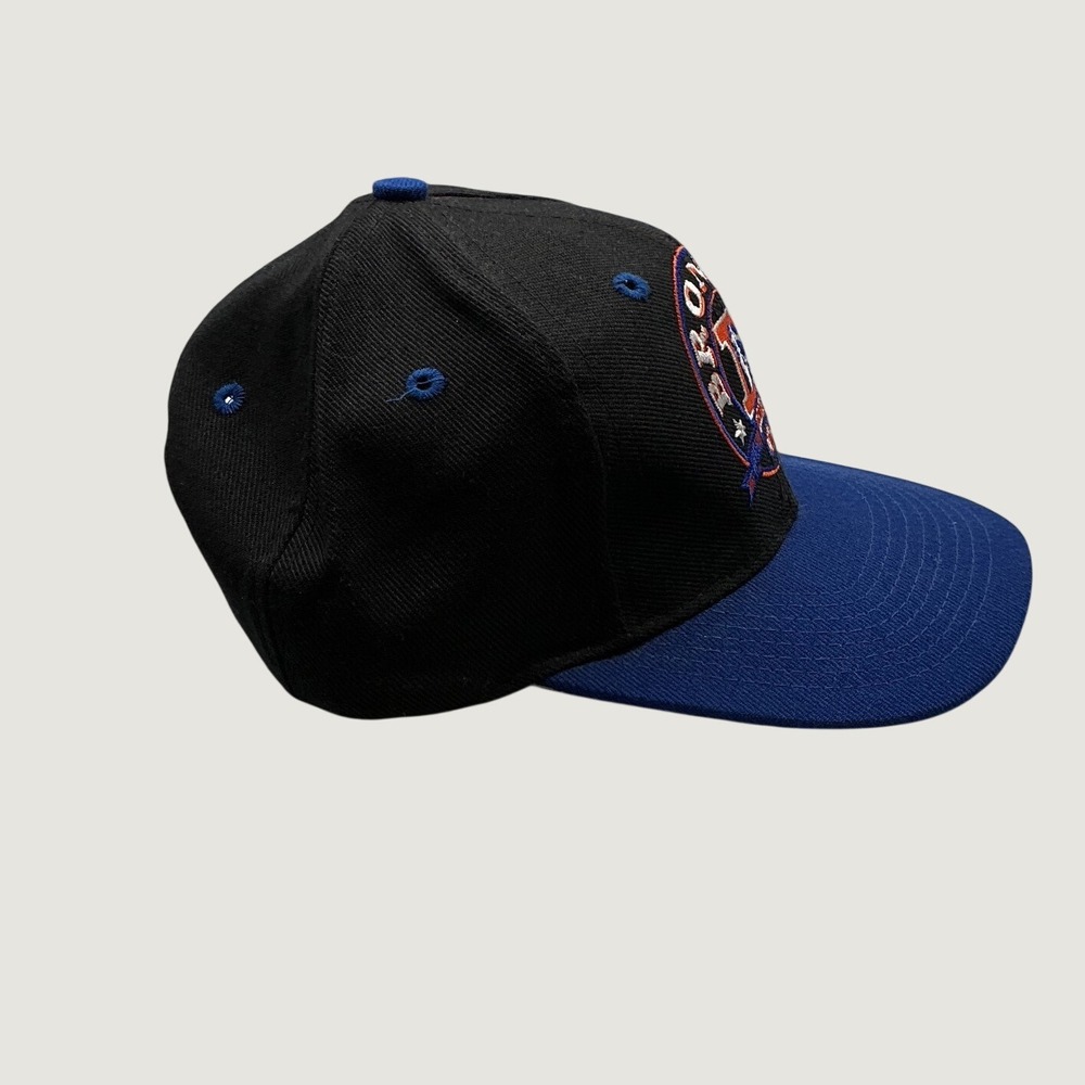 Vintage Denver Broncos Team NFL Snapback Hat Black Blue Embroidered Cap Mens - Picture 2 of 7